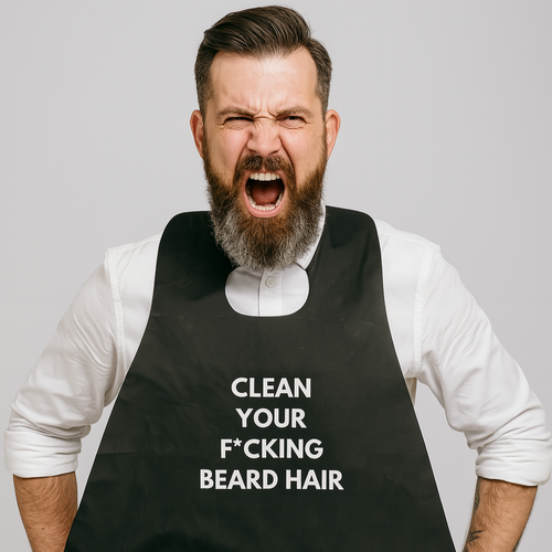 Beard Apron – “Clean Your F*cking Beard” | Funny Grooming Gift for Men
